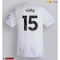 Moške Nogometnih dresov Manchester United Leny Yoro #15 Gostujoči 2025-26 Kratki rokavi